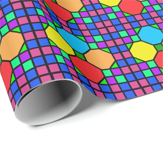 Papier Cadeau Vitraux (Coin rond)