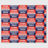 Papier Cadeau Vivek Ramaswamy Président 2024 (Plat)
