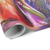 Papier Cadeau VIVIEN ET MERLIN Imaginaire bleu violet rose (Coin rond)