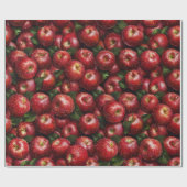 Papier Cadeau Vivre, Aimer, Manger Des Pommes (Plat)