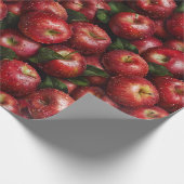Papier Cadeau Vivre, Aimer, Manger Des Pommes (Coin)
