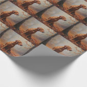 Papier Cadeau Vizsla à l'automne Feuilles automne Inspire (Coin)