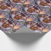 Papier Cadeau Vizsla Dog Valentine's Day (Coin)