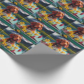 Papier Cadeau Vizsla sur une rame : une aventure Pittoresque (Coin)