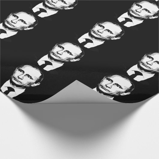 Papier Cadeau Vladamir Poutine font face (Coin)