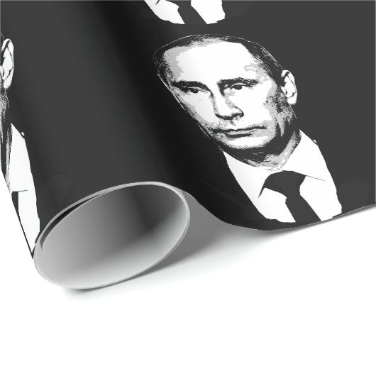 Papier Cadeau Vladamir Poutine font face (Coin rond)