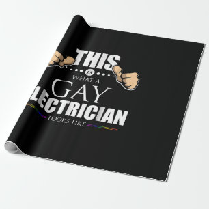 Papier Cadeau Voici À Quoi Ressemble Un Électricien Gay