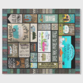 Papier Cadeau Voici comment nous roulons (Plat)