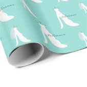 Papier Cadeau Voici Le Papier D'Enveloppement De Douche De Fête  (Coin rond)