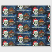 PAPIER CADEAU VOICI SANTA CLAUS (Plat)