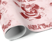 Papier Cadeau Voici venir le père noël ! (Coin rond)