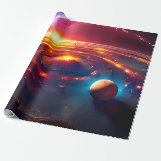 Papier Cadeau Voie Lactée Galaxie Universe (Déroulé)