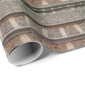 Papier Cadeau Voies de train, chemin de fer (Coin rond)