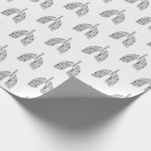 Papier Cadeau Voies respiratoires vintages - don pulmonologue (Coin)