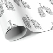 Papier Cadeau Voies respiratoires vintages - don pulmonologue (Coin rond)