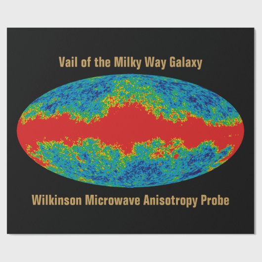 Papier Cadeau Voile Galaxy Voie Lactée sur l'univers WMAP (Plat)