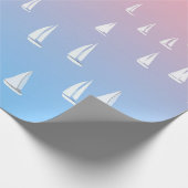 Papier Cadeau Voiliers de course en haute mer (Coin)