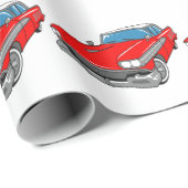 Papier Cadeau Voiture classique (Coin rond)