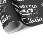 Papier Cadeau Voiture classique Chevelle (Coin rond)