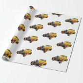 Papier Cadeau Voiture Classique Cool Moderne (Déroulé)