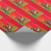 Papier Cadeau Voiture de Noël (Coin)