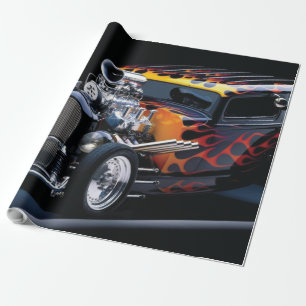 Papier Cadeau Voiture hot rod