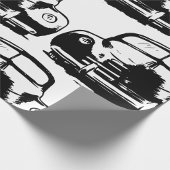 Papier Cadeau Voiture Retro
