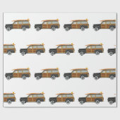 Papier Cadeau Voiture Surfer (Plat)