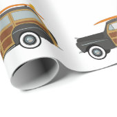Papier Cadeau Voiture Surfer (Coin rond)