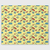 Papier Cadeau Voiture Véhicules Collage Fun Race (Plat)