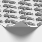 Papier Cadeau Voiture Vintage Voyage (Coin)