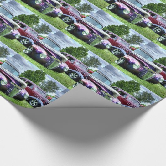 Papier Cadeau Voitures classiques à capuchon (Coin)