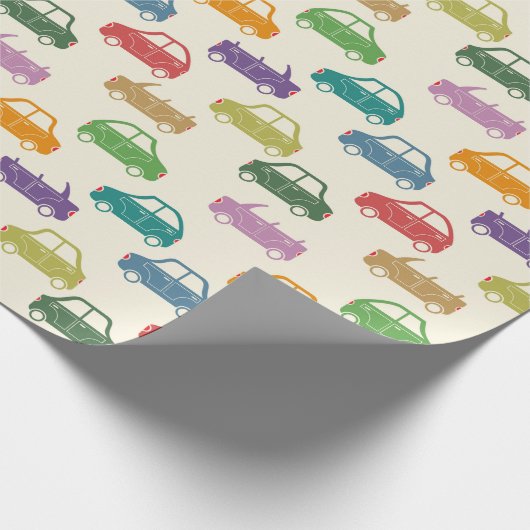 Papier Cadeau Voitures colorées (Coin)