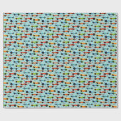 Papier Cadeau Voitures de course cool Papier Anniversaire de enf (Plat)