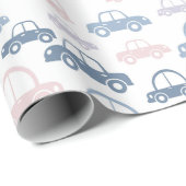 Papier Cadeau Voitures pour enfants (Coin rond)
