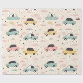 Papier Cadeau Voitures sans couture Motif pour les passionnés de (Plat)