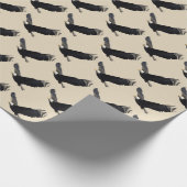 Papier Cadeau Vol d'aigle à tête blanche (Coin)
