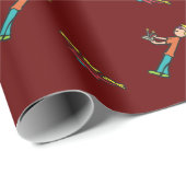 Papier Cadeau Vol de drone RC (Coin rond)