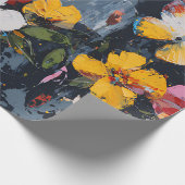 Papier Cadeau Vol de Papillon Abstrait Vibrant (9) (Coin)