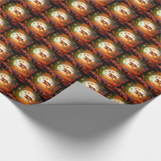 Papier Cadeau Vol Halloween Witch (Coin)
