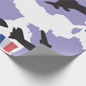 Papier Cadeau Vol vers la France