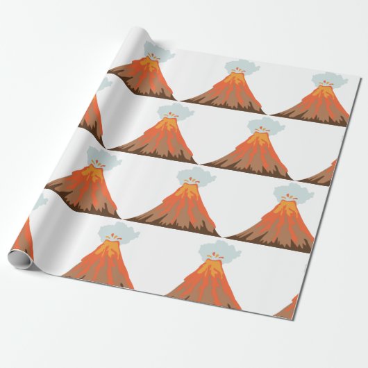 Papier Cadeau Volcan (Déroulé)