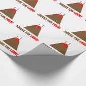 Papier Cadeau Volcan drôle (Coin)