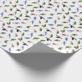 Papier Cadeau Volée de papier d'emballage d'oiseaux (Coin)