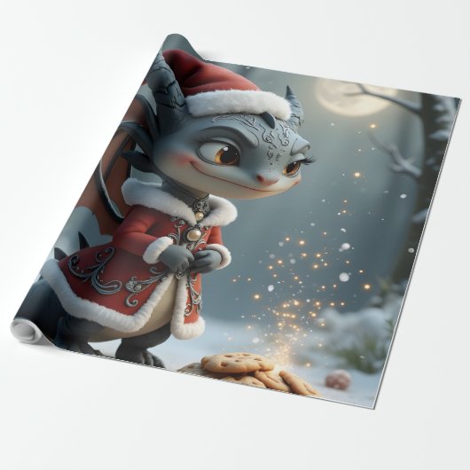 Papier Cadeau Voleur de biscuits au clair de lune – Le dragon de (Déroulé)