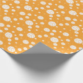 Papier Cadeau Volley-ball jaune et blanc (Coin)