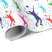 PAPIER CADEAU VOLLEYBALL (Coin rond)