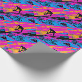 Papier Cadeau "Volons !" Scooter volant haut (Coin)