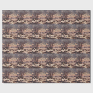 Papier Cadeau Vordingborg en hiver par J.C. Dahl Fine Art