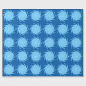 Papier Cadeau Vortex bleu (Plat)